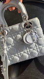 Sac C.Dior "Lady Dior" bleu ciel