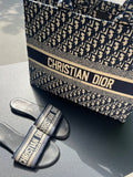 Cabas Dior Toile bleu (book tote)