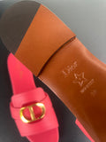 Mules Dior rose Montaigne