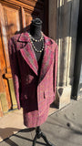 Tailleur jupe tweed rose Chanel