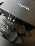 Slingback Chanel noir