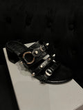 Mules à talon Balenciaga noir