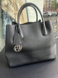 Sac/cabas Dior "open bar" veau noir avec housse et facture