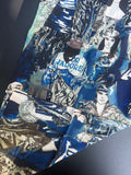 Foulard Dior J'adore tons bleu avec pochette