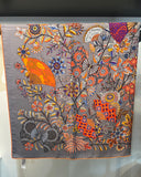 Étole Hermès Fleurs et Papillons de tissus