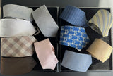 Cravate Hermès bleu étriers