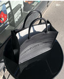 Tote Bag Christian Dior cuir noir