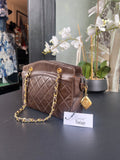 Sac Chanel vintage marron camera bag