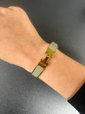 Bracelet Hermès clic H vert amande