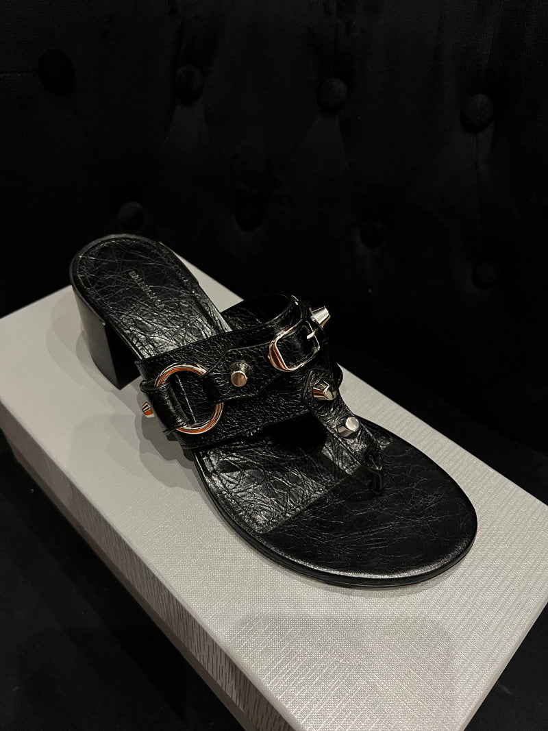 Tong à talon Balenciaga noir