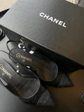 Slingback Chanel noir