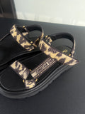Sandales Dior léopard/noir