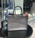 Tote Bag Christian Dior cuir noir