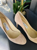 Escarpins Jimmy Choo daim taupe avec boîte
