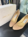 Escarpins Jimmy Choo daim taupe avec boîte