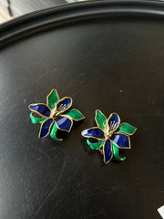 Boucles D'oreilles Anciennes De Marque Nina Ricci - Magnifique Bijou Vintage Français