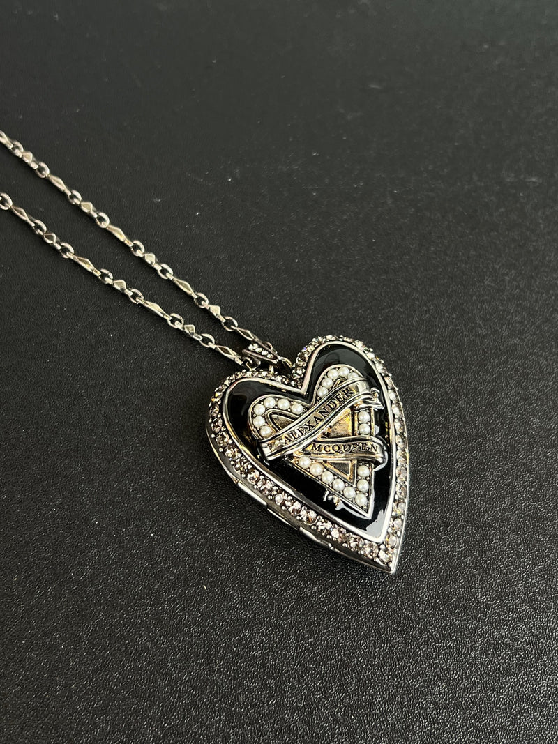 Collier pendentif cœur Alexander Mcqueen