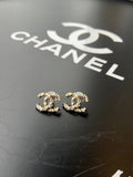 Boucles d'oreilles perles & strass Chanel