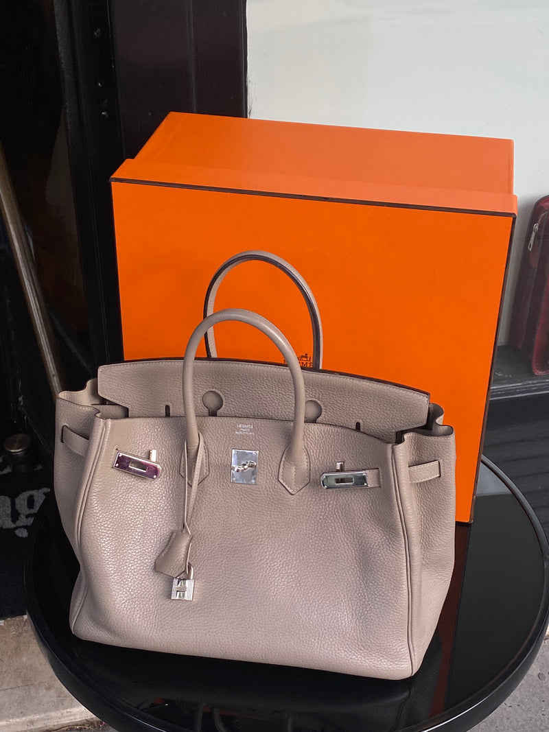 Sac Birkin Gris Tourterelle 35 Hermès