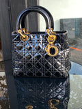 Sac Lady Dior Verni