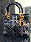 Sac Lady Dior Verni